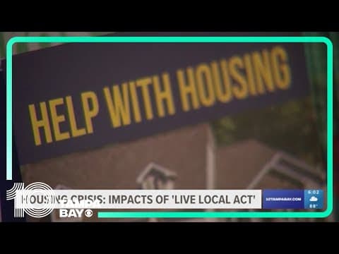Impacts of 'Live Local Act' and housing in Florida