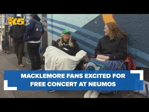 Macklemore fans line up outside Neumos for free concert