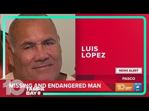 Pasco County deputies search for missing, 'endangered' man