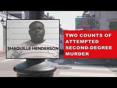 Bouncer booked after double shooting on Bourbon Street