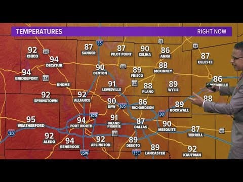 DFW weather:  Monday was officially the hottest day of the year! Fortunately, relief arrives Tuesday