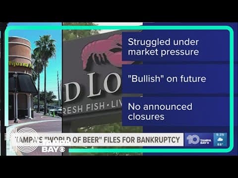 Tampa's World of Beer filed for bankruptcy