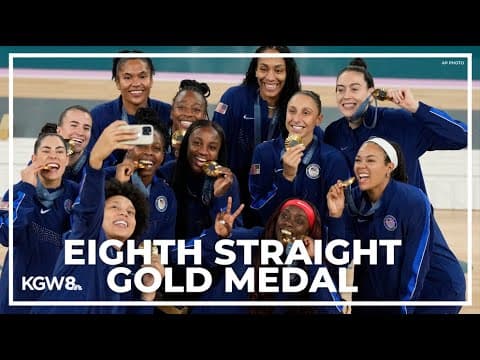 US women's basketball takes home 8th straight gold medal at 2024 Paris Olympics
