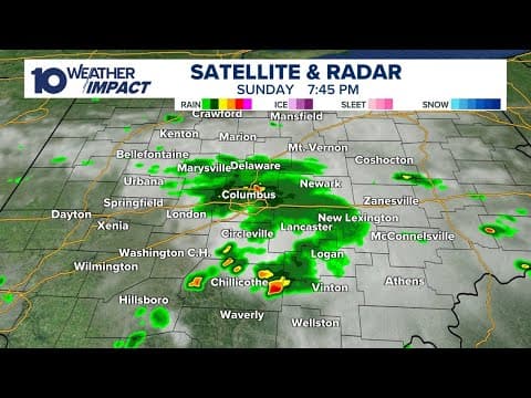 Scattered storms moving through central Ohio | June 29, 2025