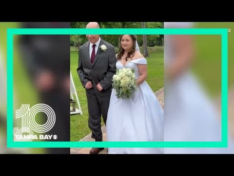 Florida deputy walks daughter down aisle after learning to walk again