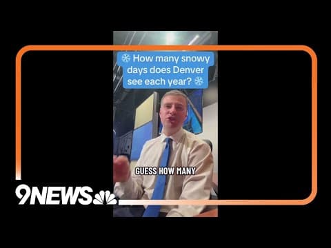 How many snowy days does Denver see each year?