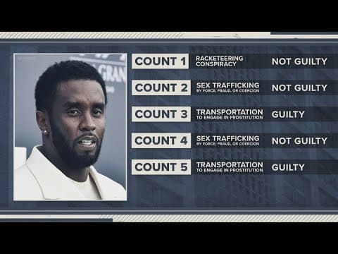 Jury delivers mixed verdict in Diddy's sex trafficking trial