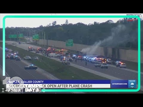 I-75 reopens after pilot, co-pilot killed in fiery private jet crash in southwest Florida