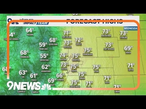 Latest forecast | Colorado's warm weather trend continues
