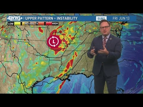 New Orleans Weather: Daily rain chances with some soaking downpours