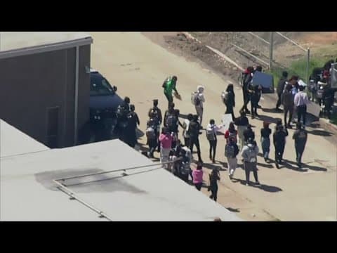 Wilmer Hutchins High School students stage walkout amid return to class after shooting last week