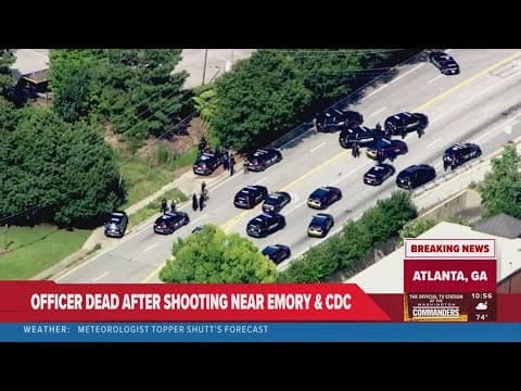 Suspected gunman and police officer dead in shooting near the CDC and Emory University, police say