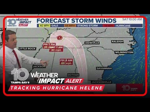 TRACKING HELENE: Hurricane a strong Category 2 storm, will continue strengthening before landfall