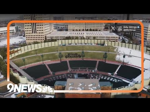 Billy Strings logo installed into lawn of Colorado amphitheater