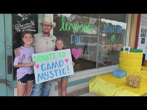 Young girls raise $12,000 with lemonade stand to help Hill Country flood victims