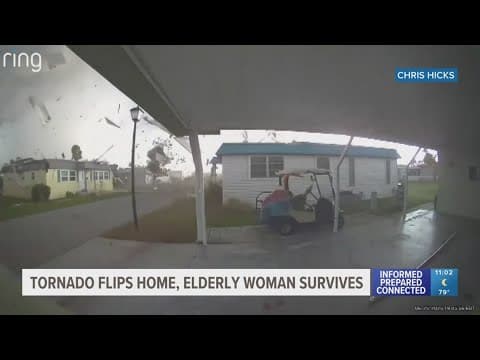 'It's just a miracle': Woman and cat survive after tornado lifts, drops mobile home in Largo