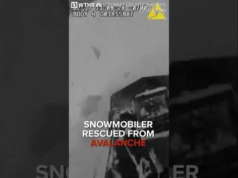 Snowmobiler rescued from avalanche after being buried alive 4 feet deep