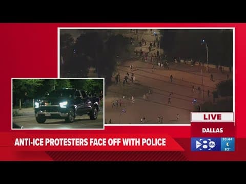 Protestors dispersing after anti-ICE protest