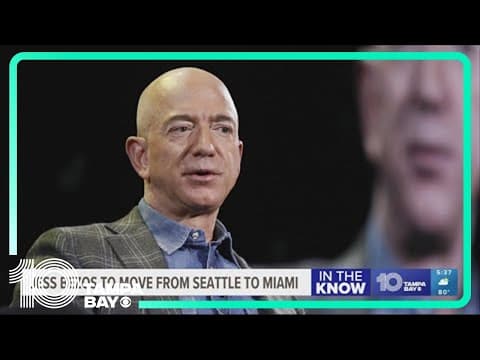 Jeff Bezos, after founding Amazon in a Seattle garage three decades ago, packs his bags for Miami