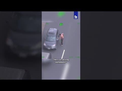 VIDEO: Police chase stolen car with abducted woman in Virginia