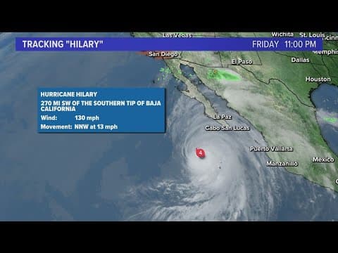 Hilary approaching, San Diego County under Tropical Storm Warning