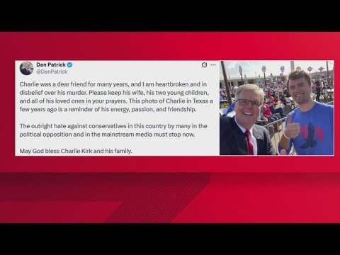 Texas leaders react to death of Charlie Kirk