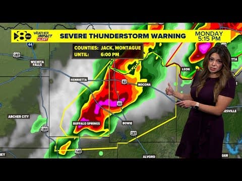 FORECAST: Severe Thunderstorm Warning issued in North Texas
