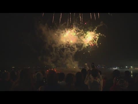 Large crowds celebrate New Year in New Orleans