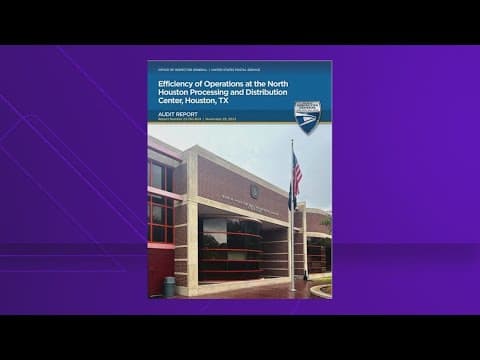 OIG report found several issues at north Houston USPS facility last year