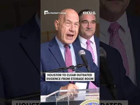 Houston Mayor John Whitmire announces initiative to clean up HPD property room