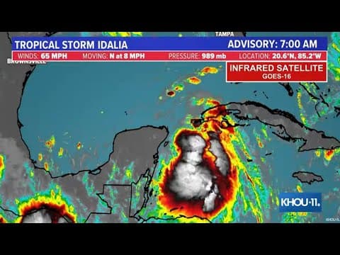 Tropical Storm Idalia: Forecast cone, watches and warnings and models
