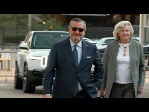 The Texas Debate | Ted Cruz arrives at WFAA studios