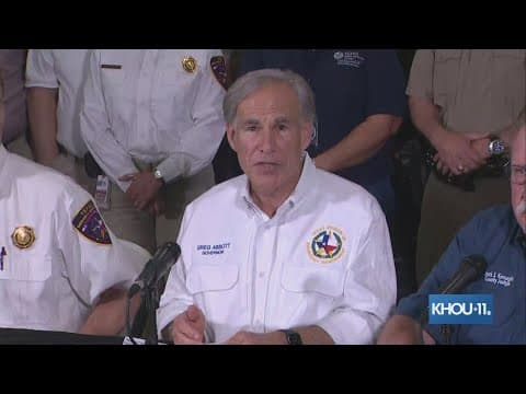 Gov. Abbott gives update on the state's response to flooding in Southeast Texas