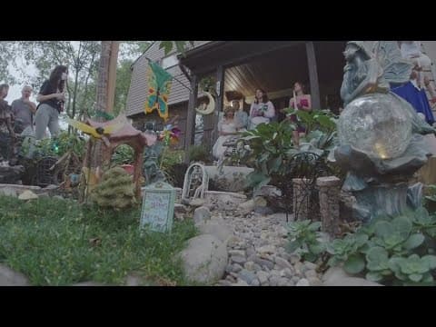 Community joins at Reynoldsburg 'fairy garden' to honor its late creator