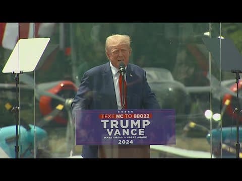 Trump campaigns in North Carolina