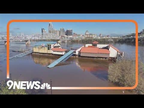 Floods tear apart roads, force rescues across midwest, south