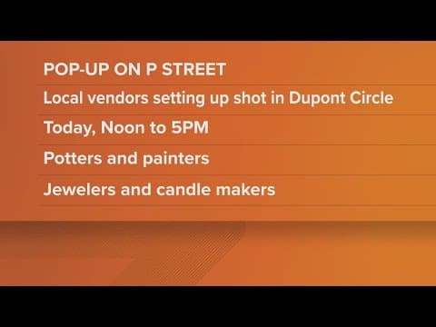 You don't want to miss it: Check out the pop-up on P Street