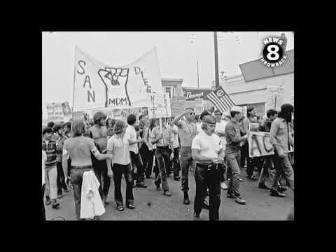 Vietnam War protest in Oceanside, California, 1970