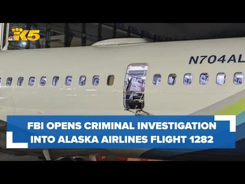 FBI to Alaska Airlines passengers of door plug blowout flight: You could be a 'victim of a crime'