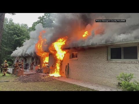 Firefighter hurt, 3 displaced from Prince George's Co. home after fire