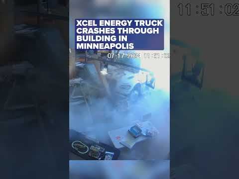 WATCH: Truck crashes into Minneapolis building.