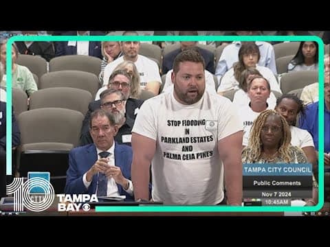Tampa City Council discusses flooding issues from storms after homes not in flood zones affected