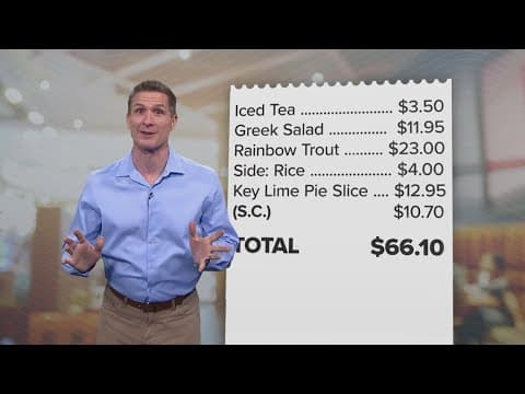 Check your restaurant bill. You might find an 'extra' charge.