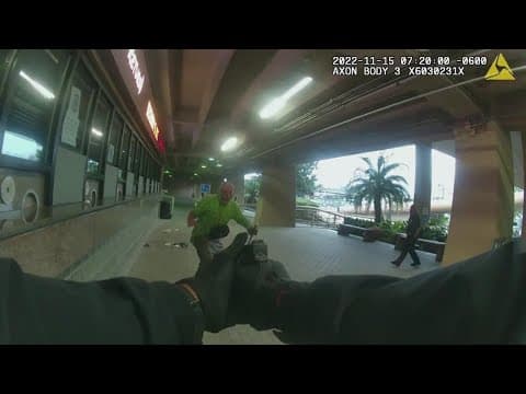 Bodycam video shows man threatening NOPD officer with a knife before shooting