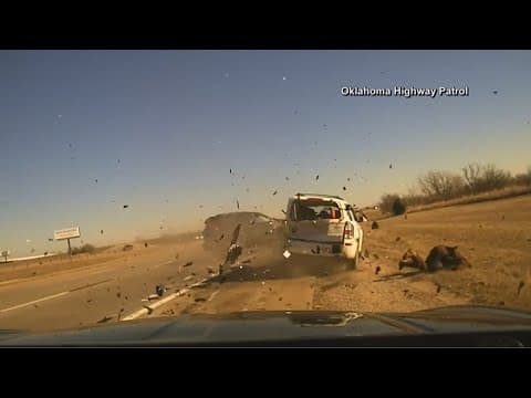 Close call for state trooper and driver during traffic stop