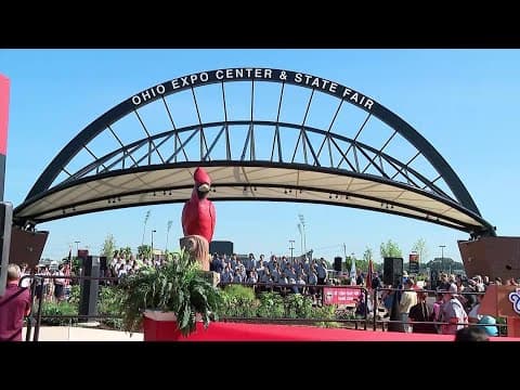 DeWine, Tressel attend Ohio State Fair's ribbon-cutting celebration