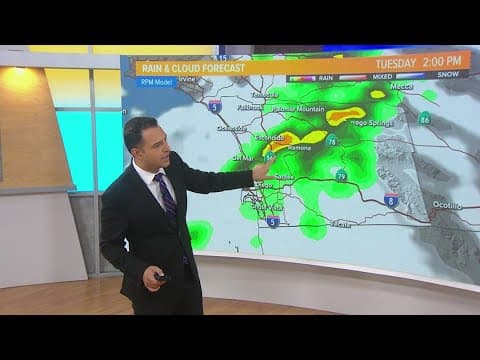 Rain and wind continue Tuesday with high surf and a chance for thunderstorms