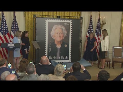Barbara Bush honored with commemorative postage stamp