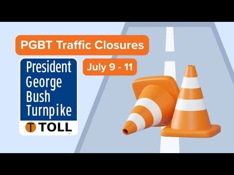 Overnight PGBT ramp closures: What drivers in Irving and Garland need to know