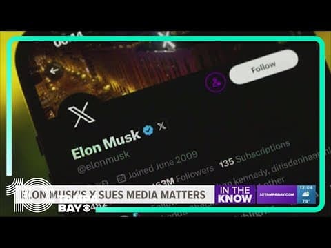 Musk's X sues liberal advocacy group Media Matters over its report on ads next to hate groups' posts